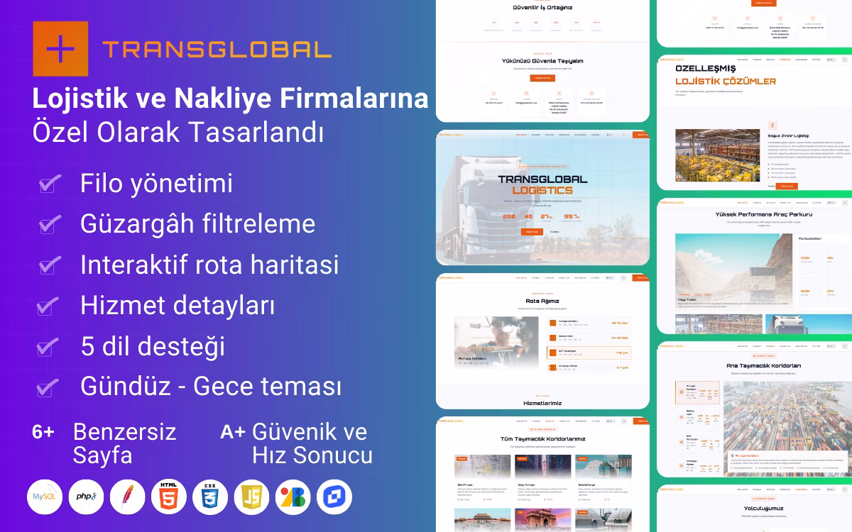 TransGlobal - Lojistik ve Nakliyat Firması Teması