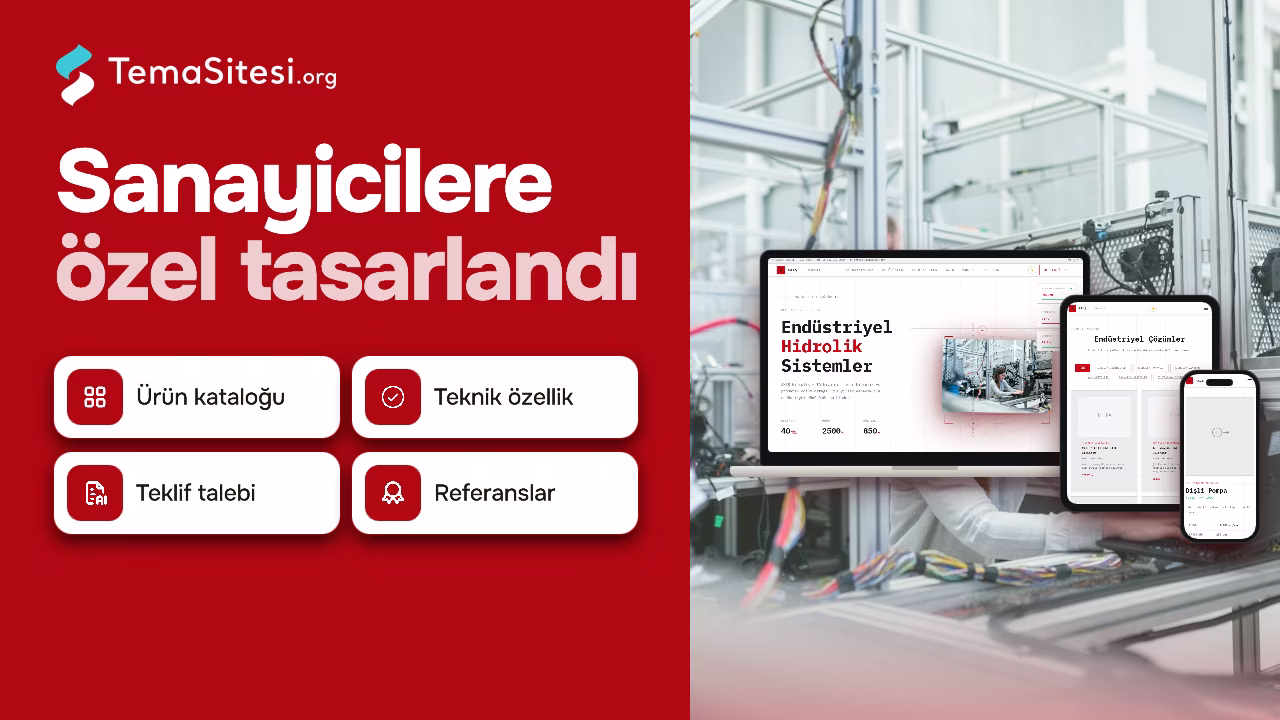 AKIS Hidrolik - Endüstriyel Firma Web Sitesi Teması