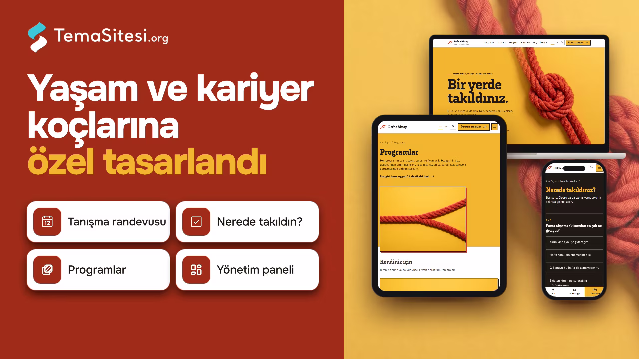 Danışman - Yaşam Koçluğu ve Danışmanlık Web Sitesi Teması