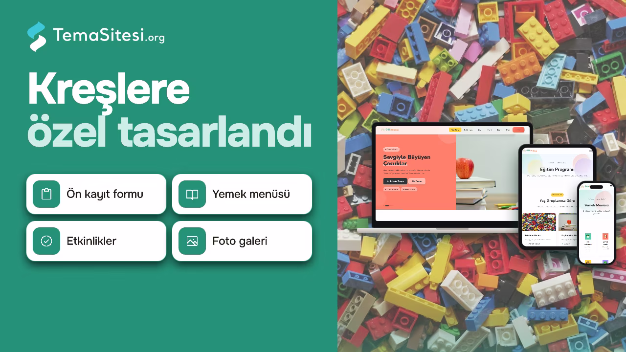 Gökkuşağı Anaokulu - Anaokulu ve Kreş Web Sitesi Teması