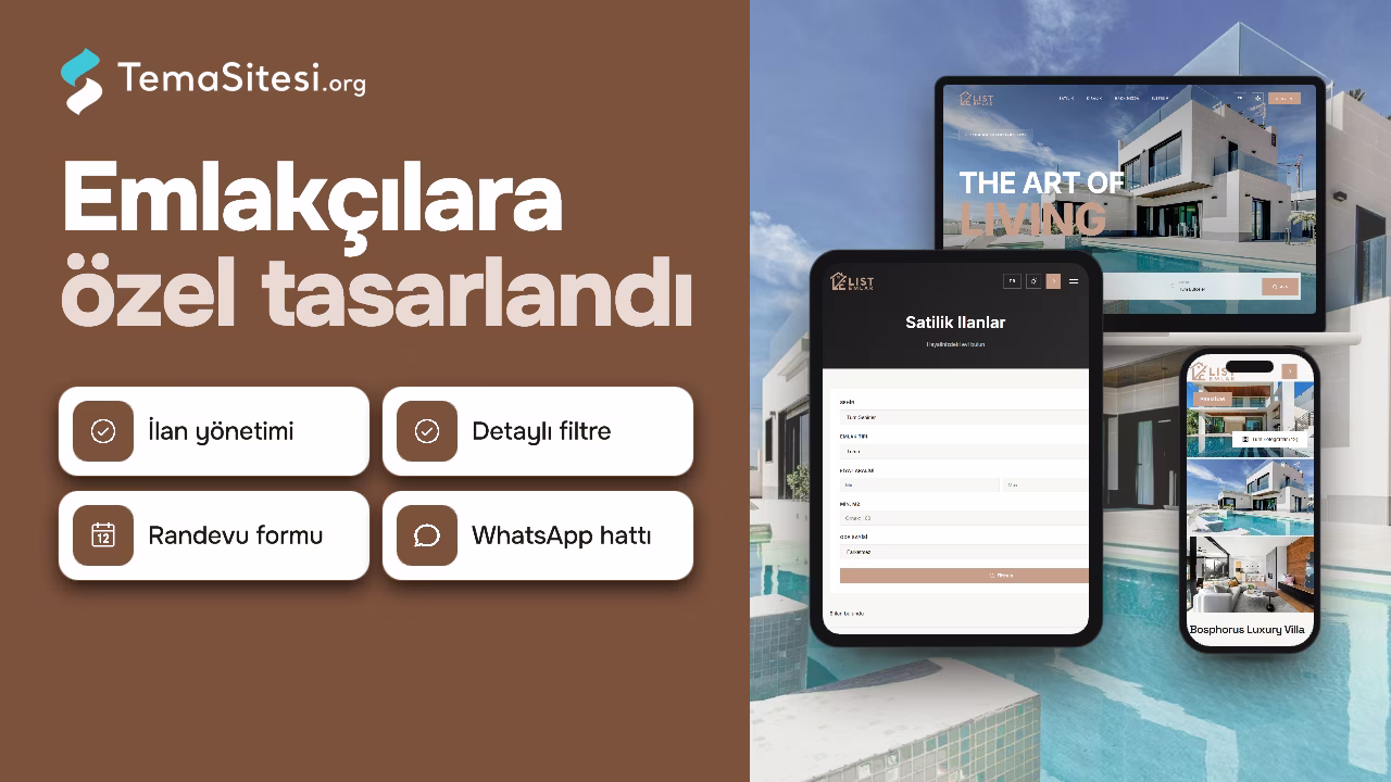 List Emlak - Premium Emlak ve Gayrimenkul Teması