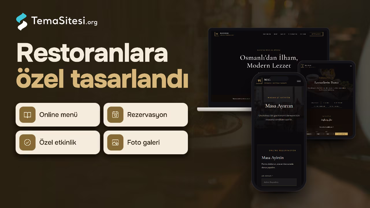 Matbah - Restoran ve Lokanta Web Sitesi Teması