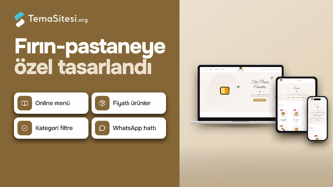 Mis Fırın - Pastane ve Fırın Web Sitesi Teması