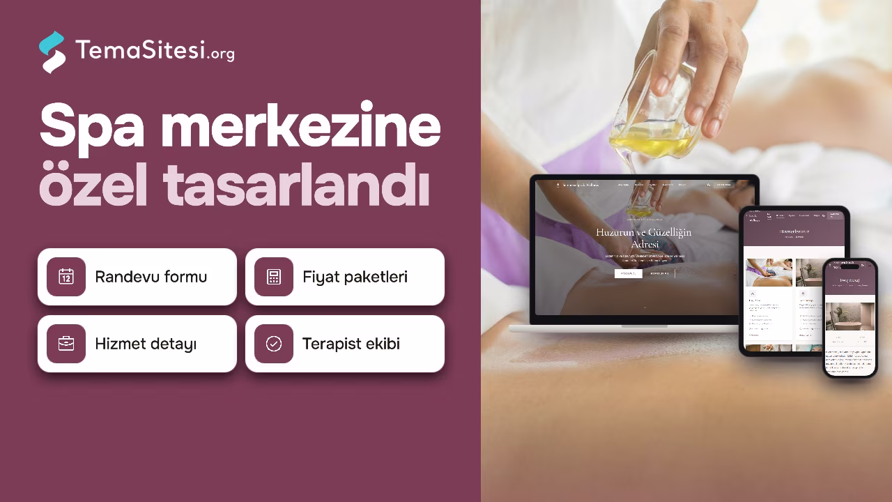 Serenova - SPA ve Wellness Merkezi Web Sitesi Teması