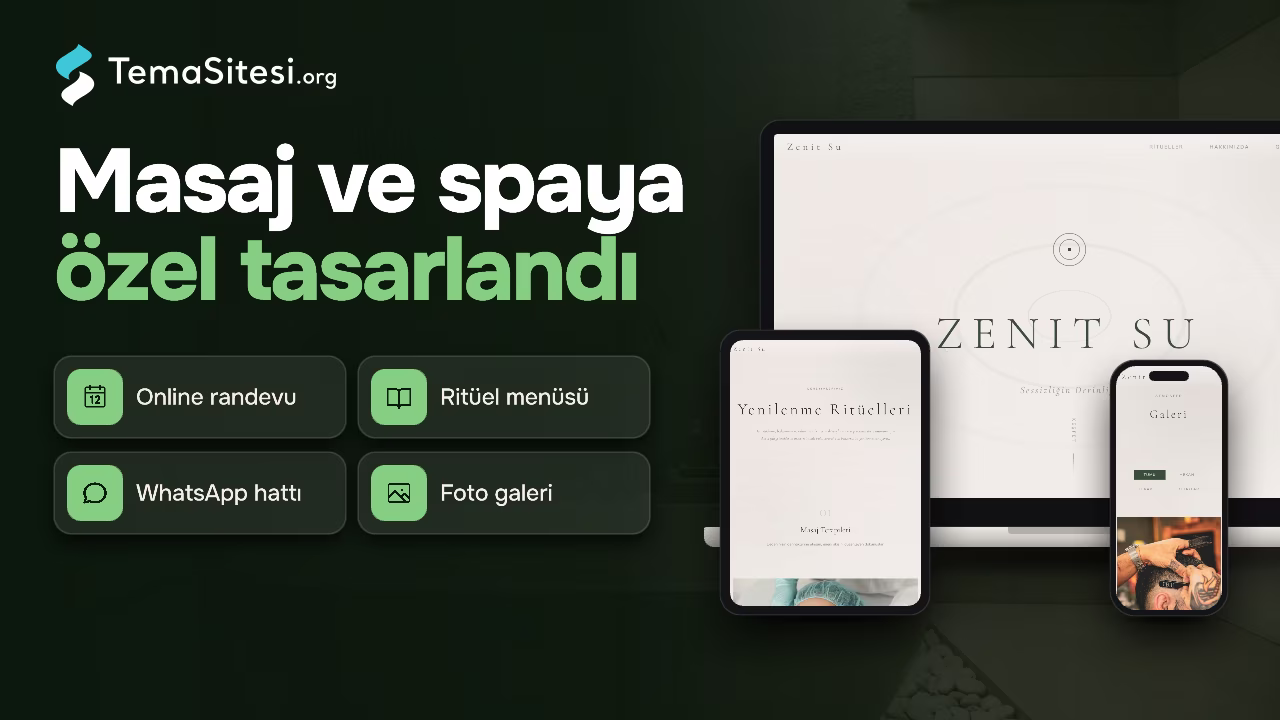 Zenit - Zen SPA ve Wellness Web Sitesi Teması
